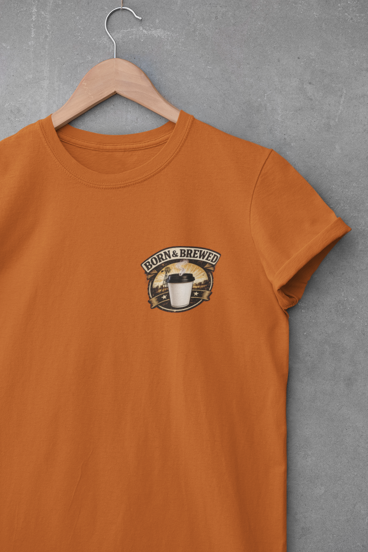 Born & Raised Country Coffee Lover Graphic Tee