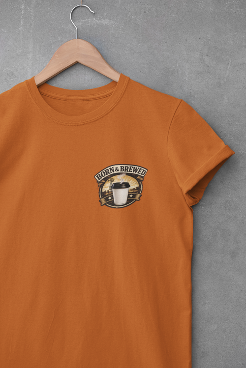Born & Raised Country Coffee Lover Graphic Tee
